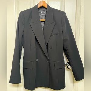 Zara Oversized Double Breasted Blazer